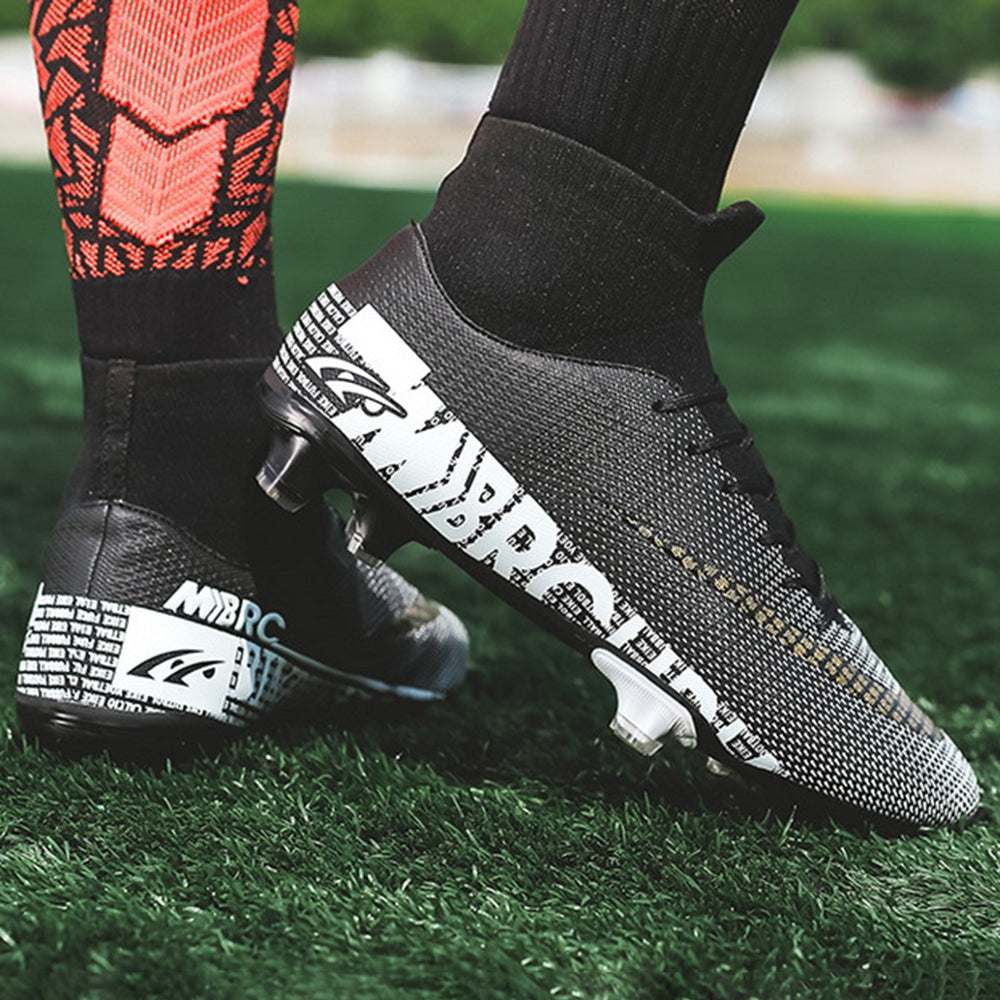1313 One Pair Cleats Soccer Shoes FG High-top Spikes Football Shoes for Youth Professional Training Ankle Boots 1313 One Pair Cleats Soccer Shoes FG High-top Spikes Football Shoes for Youth Professional Training Ankle Boots